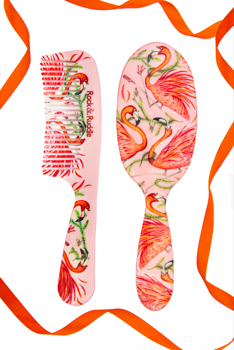 Flamingos Hairbrush
