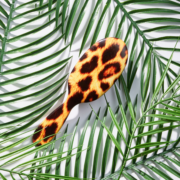 Leopard Print Hairbrush