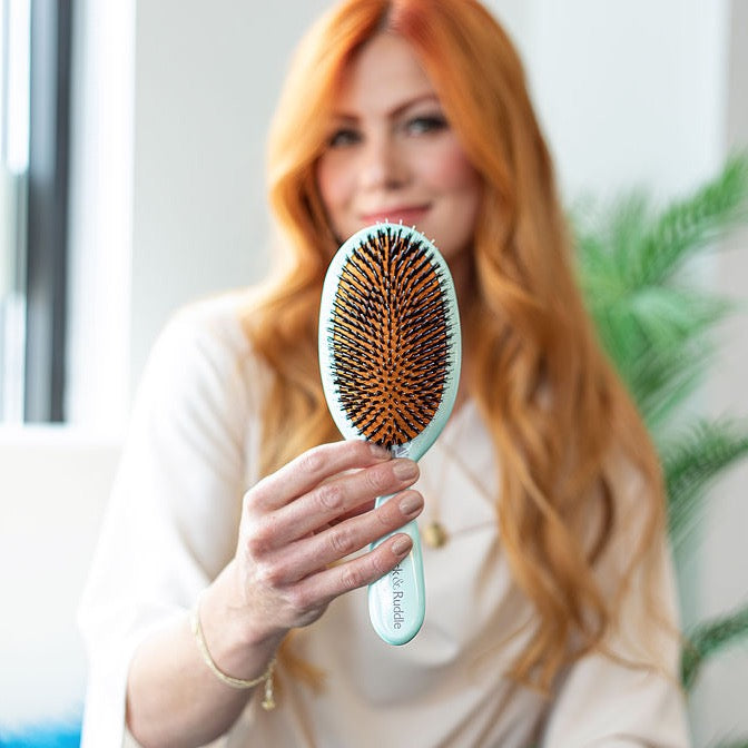 Luxury Ice Blue Hairbrush