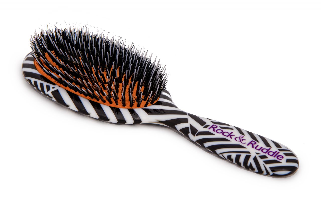 Black & White Wedges Hairbrush