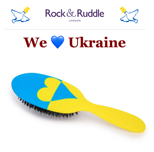 🇺🇦 Support Ukrainian Refugees • We 💙 Ukraine Hairbrush