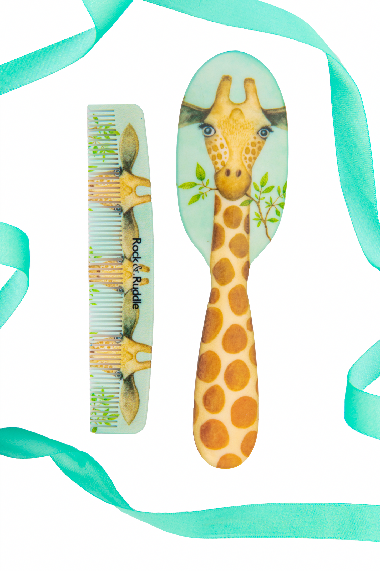 Giraffe Design Hairbrush