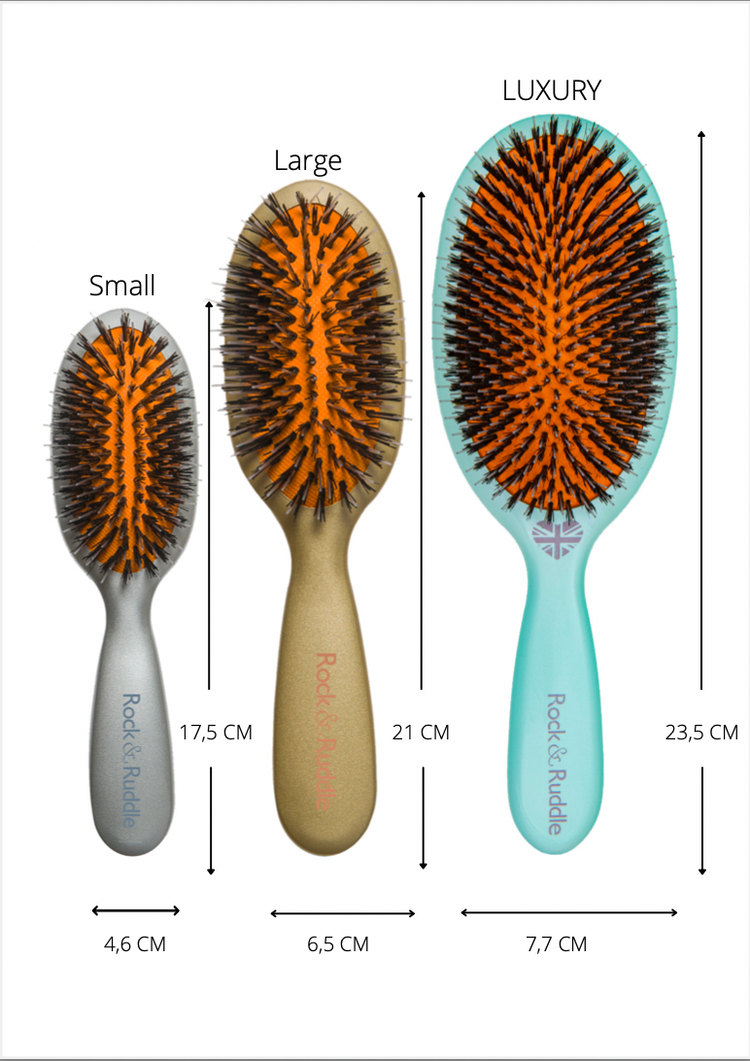 White Shimmer Hairbrush