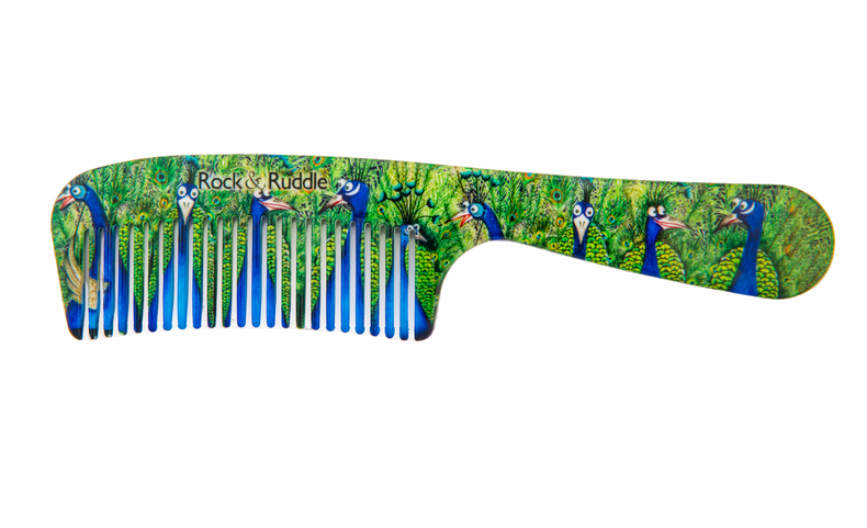 Peacocks Handle Comb