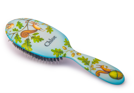 Squirrels Personalised Hairbrush