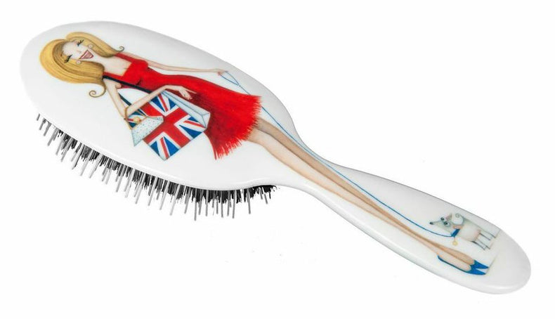 Miss Daisy with Union Jack Hairbrush