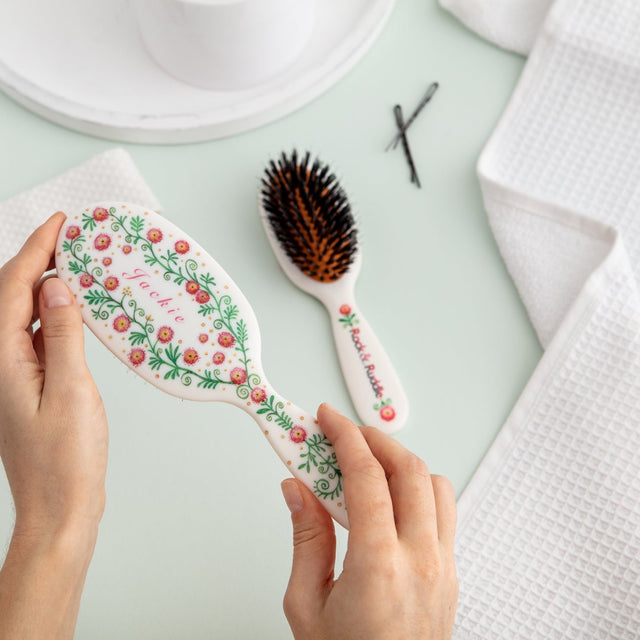 Roses Personalised Hairbrush