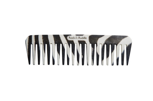 Zebra Print Wide Tooth Comb