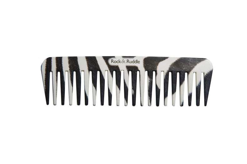 Zebra Print Wide Tooth Comb