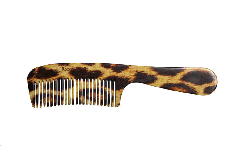 Leopard Print Handle Comb