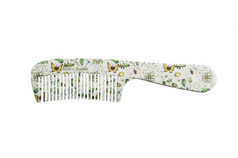 Acorns & Butterflies Handle Comb