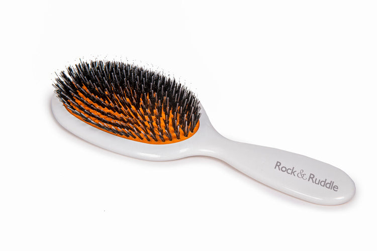 White Shimmer Hairbrush