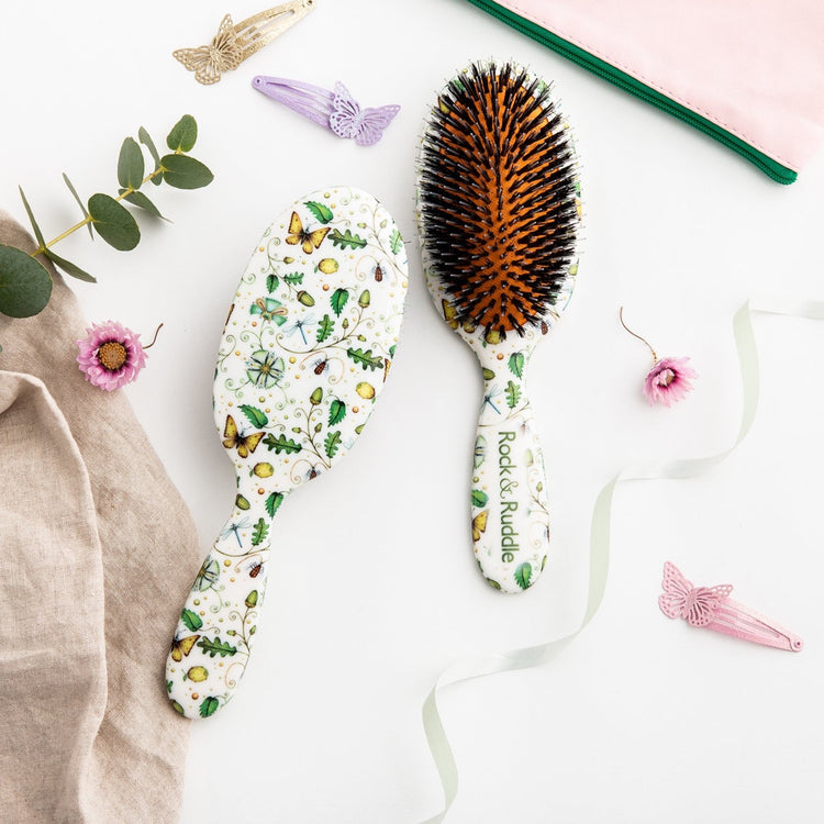 Acorns & Butterflies Hairbrush