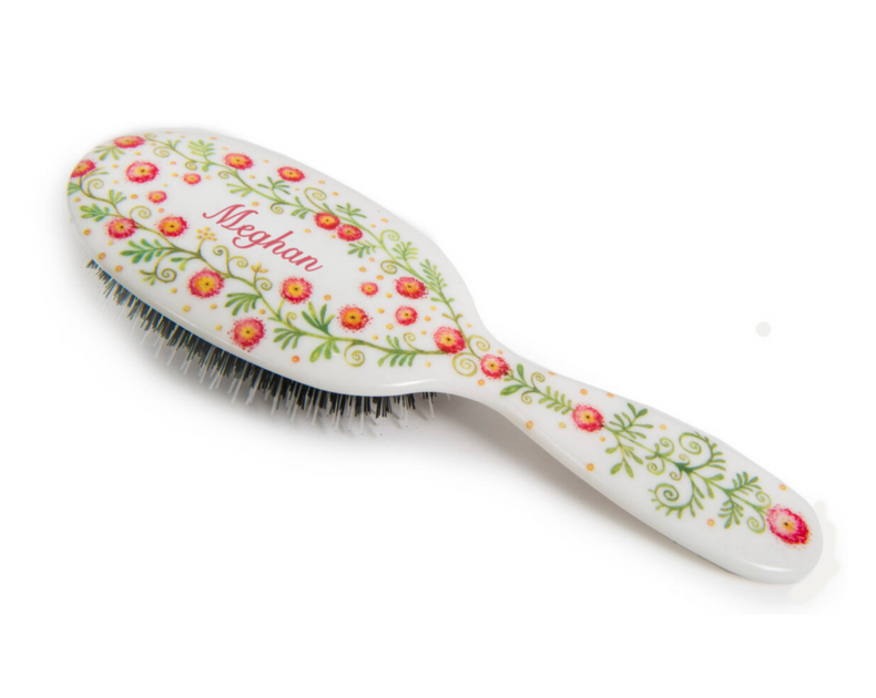 Roses Personalised Hairbrush