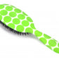 Green Polka Dot Hairbrush