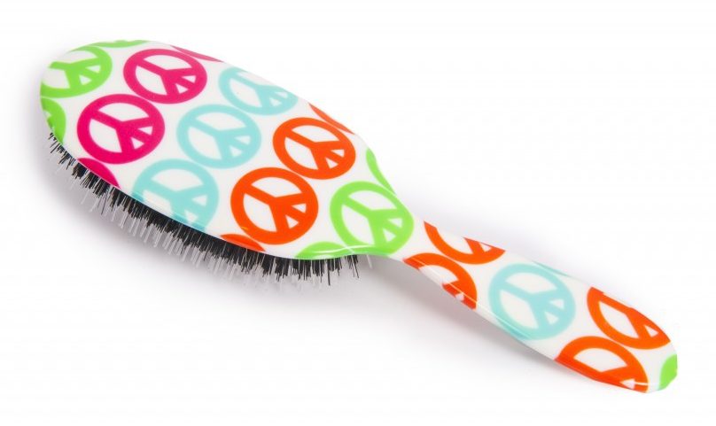 Peace Sign Hairbrush