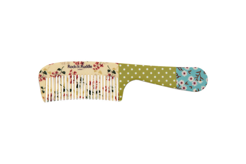 Pink Blossom Handle Comb