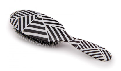Black & White Wedges Hairbrush