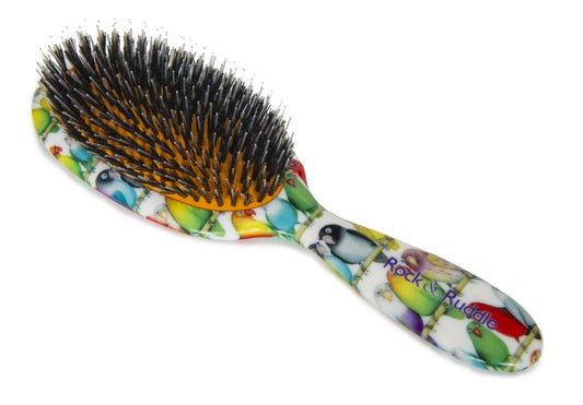 Lovebirds Hairbrush