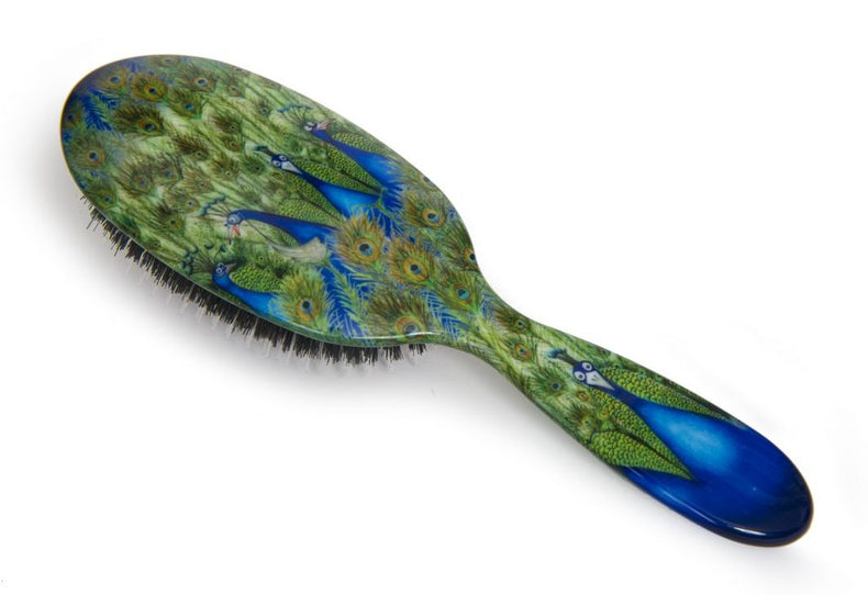 Peacocks Hairbrush