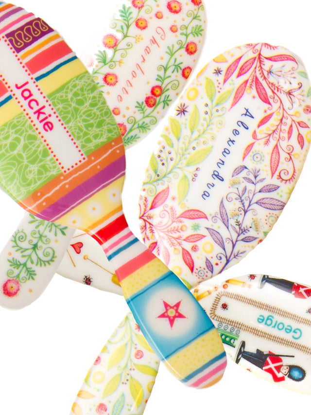 Bright Lines Personalised Hairbrush