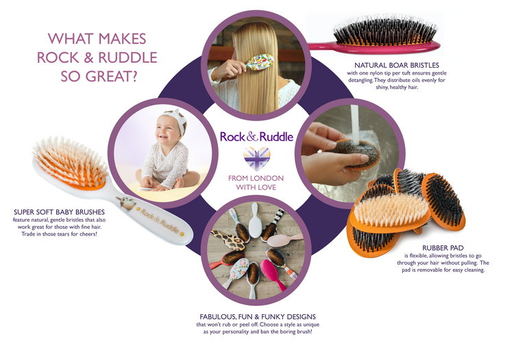 Acorns & Butterflies Hairbrush